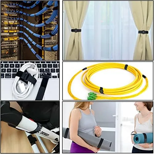 The 40pcs Reusable Cable Ties - 4 Sizes (6/8/10/12 Inch) compared in context
