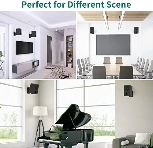 Another view of the Speaker Wall Mount Brackets - Surround & Bookshelf Speaker Wall