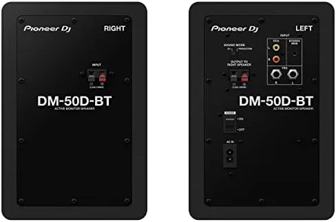 The Pioneer DJ DM-50D-BT 5-inch Active Monitor Speakers, Bluetooth, Pair in real use
