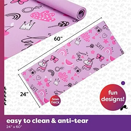 Another view of the Antsy Pants Yoga Mat for Stretching and Yoga