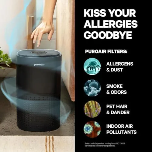 The PuroAir 240 HEPA Air Purifiers for Home Pets Air Cleaner in real use