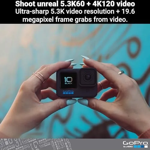 Another view of the GoPro HERO10 Black- E-Commerce Packaging - Waterproof Action Camera with
