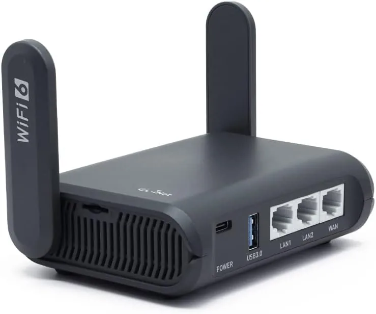 Overview of the GL.iNet GL-AXT1800 Slate AX Pocket-Sized Wi-Fi 6 Travel Router with