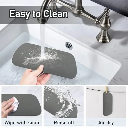 The LOPNUR drip tray being washed and air dried between uses