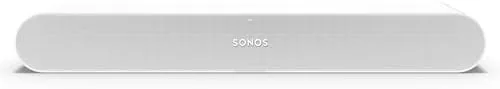 Close up of the Sonos Ray fabric wrapped body and control surface