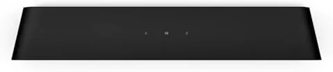 Sonos Ray soundbar on a stand beneath a television