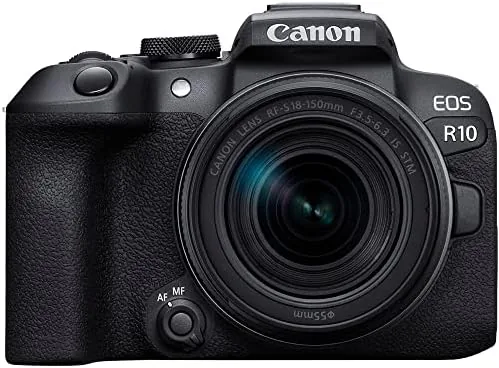 Another view of the Canon EOS R10 RF-S18-150mm F3.5-6.3 is STM Lens Kit, Mirrorless