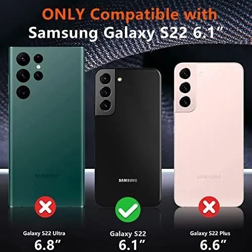 Close look at the SPIDERCASE Designed for Samsung Galaxy S22 Case, [10 FT Military build quality