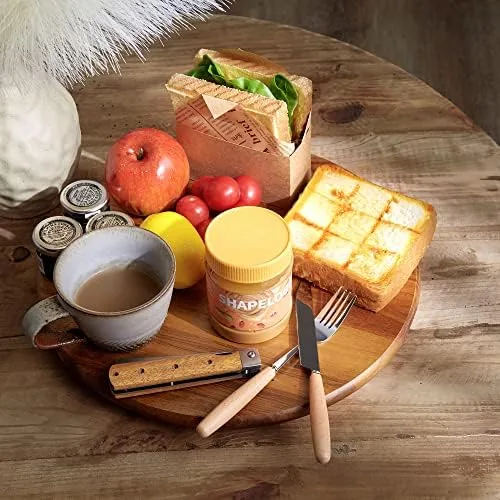 Tray spinning on a tabletop with snack bowls and condiments during dinner