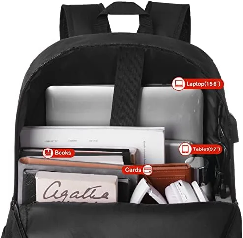 Another view of the YAMTION 17 Inch Backpack for School Business Travel,Computer Bookbag Schoolbag