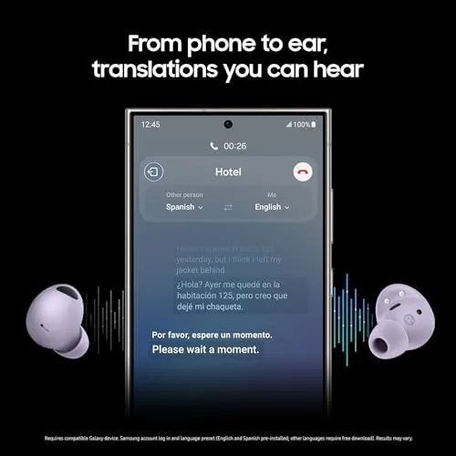 Galaxy Wearable app showing the equalizer and touch control settings
