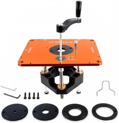 O'SKOOL Router Lift System, 3-1/2" Router Motor Fit, Aluminum Plate | 11-3/4" X 9-1/4" Review: Tested and Rated