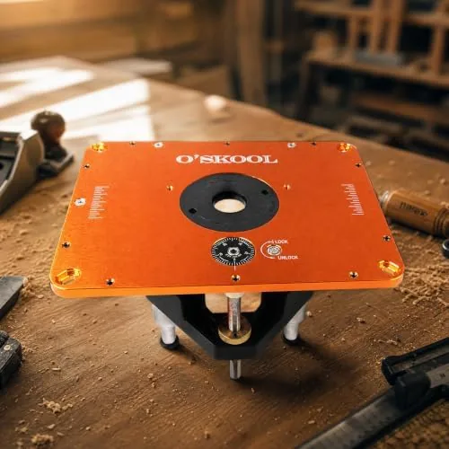 Testing the O'SKOOL Router Lift System, 3-1/2" Router Motor Fit, Aluminum Plate over two weeks