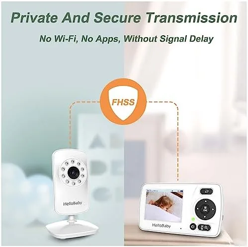 The HelloBaby HB30 Video Baby Monitor with Digital Camera and Audio in real use