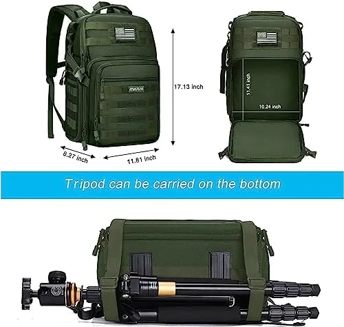 The MOSISO Camera Backpack, DSLR/SLR/Mirrorless Tactical Camera Bag Case | Photography in real use