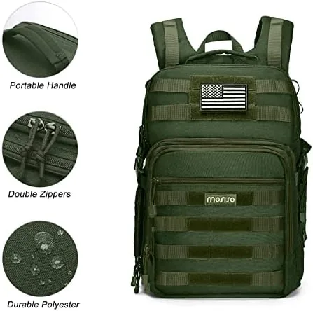 Another view of the MOSISO Camera Backpack, DSLR/SLR/Mirrorless Tactical Camera Bag Case | Photography
