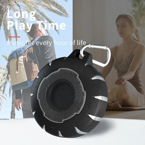 The HEYSONG Waterproof Shower Bluetooth Speaker, Durable & Portable with Clear in real use