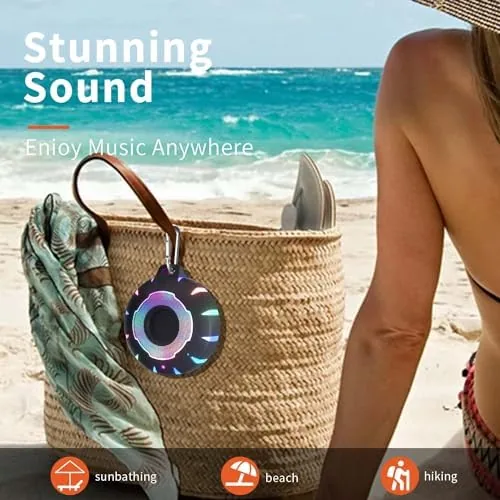 The HEYSONG Waterproof Shower Bluetooth Speaker, Durable & Portable with Clear compared in context