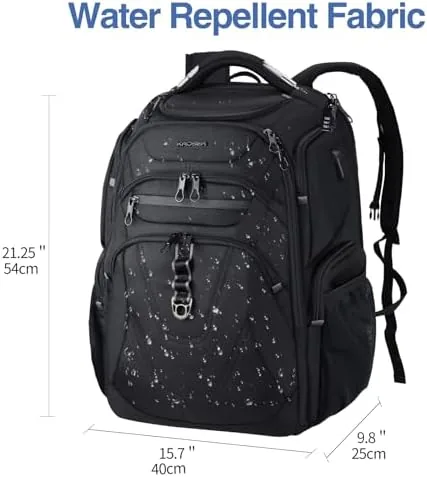 Close look at the KROSER TSA Friendly Travel Laptop Backpack 18.4 inch XXXL Gaming build quality
