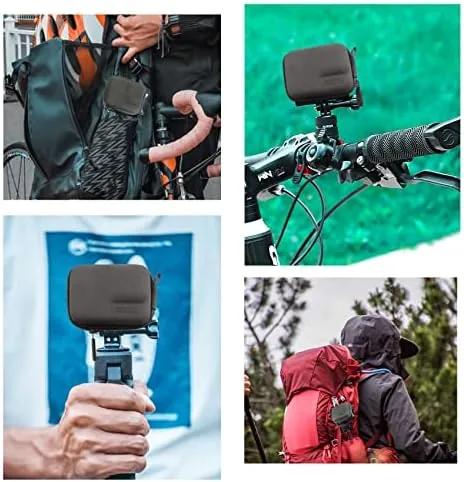 Another view of the FiTSTILL Grey PU Mini Carrying Case for Go Pro Hero