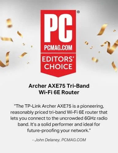 Close look at the TP-Link AXE5400 Tri-Band WiFi 6E Router (Archer AXE75), 2025 PCMag build quality