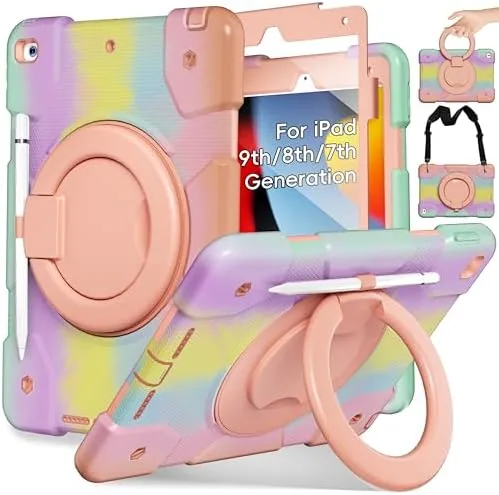 Andnary Case for iPad 9th/8th/7th Generation 10.2 inch, Shockproof Cover with Screen Protector/360° Rotating Review: Tested and Rated