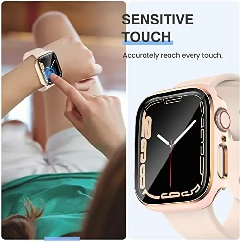 Another view of the Tensea 3PCS for Apple Watch Screen Protector Case 40mm SE