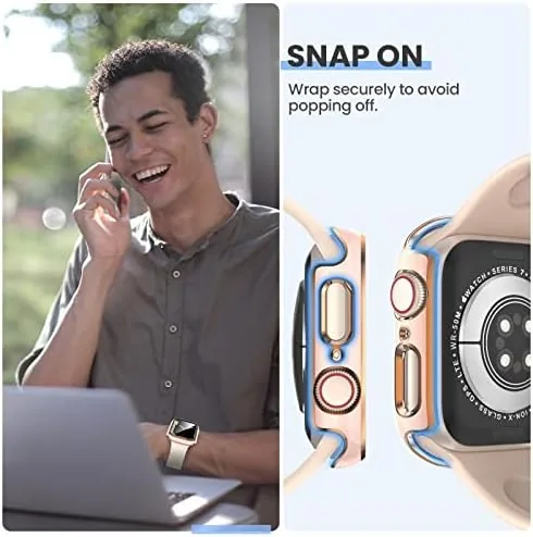 The Tensea 3PCS for Apple Watch Screen Protector Case 40mm SE compared in context