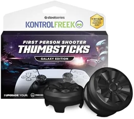 KontrolFreek FPS Freek Galaxy thumbsticks in black with the two heights