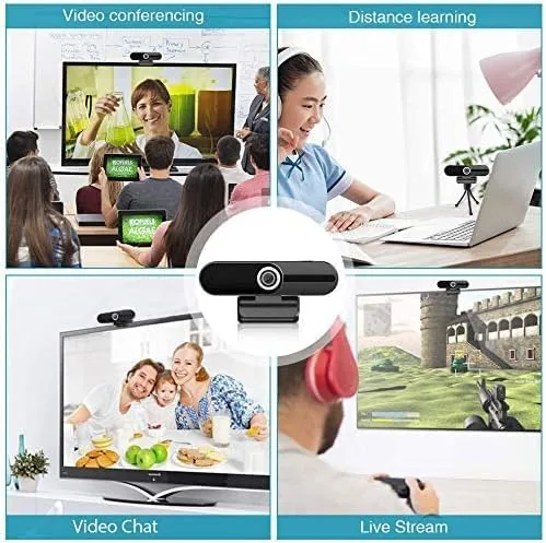 Another view of the 4K Webcam, HD Webcam 8MP- Laptop PC Desktop Computer Web