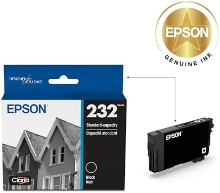 Close look at the Epson 232 Genuine Standard Capacity Black Ink Cartridge T232120 | build quality