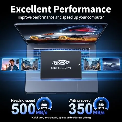 The Fikwot FS810 installed inside a desktop PC with SATA cables connected