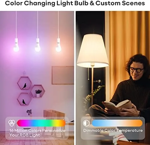 Detail shot of the VOCOlinc Smart Light Bulb Works with Apple Homekit, Alexa, Google features