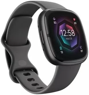 Fitbit Sense 2 Health and Fitness Smartwatch - Shadow Grey/Graphite | with Stress and Review: Tested and Rated