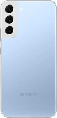 Detail shot of the Samsung Galaxy S22+ Plus 5G, US Version, 256GB, Sky Blue features