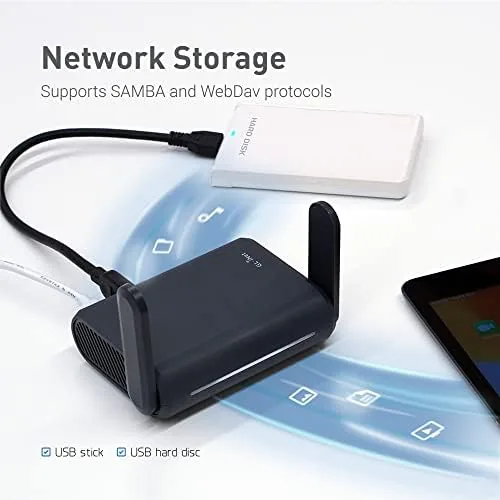 Another view of the GL.iNet GL-A1300 Pocket VPN Travel Router - Portable Wi-Fi Router