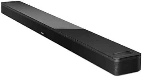 The Bose stack compared with a Sonos Arc soundbar in a side by side setup