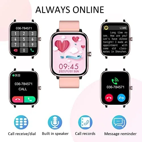 Close look at the Smartwatch for Women - Call, Fitness Tracker, Heart Rate & build quality