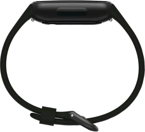 Close up of the Inspire 3 Midnight Zen band and the pin and loop clasp
