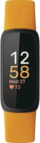 Close look at the Google Fitbit Inspire 3 - Morning Glow/Black - Small and build quality