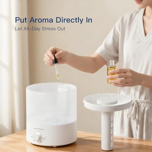 Close look at the MEGAWISE 1.5L Large Cool Mist Humidifier for Large Spaces ,  build quality
