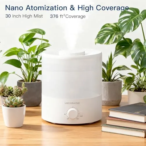 The MEGAWISE 1.5L Large Cool Mist Humidifier for Large Spaces ,  compared in context