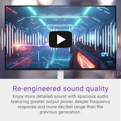 Detail shot of the Dell S2725HS 27 Inch Monitor, FHD (1920x1080) Display, 100Hz Refresh features