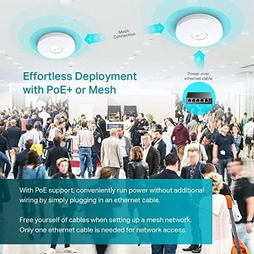 A video call in progress while walking between rooms with the EAP653 network