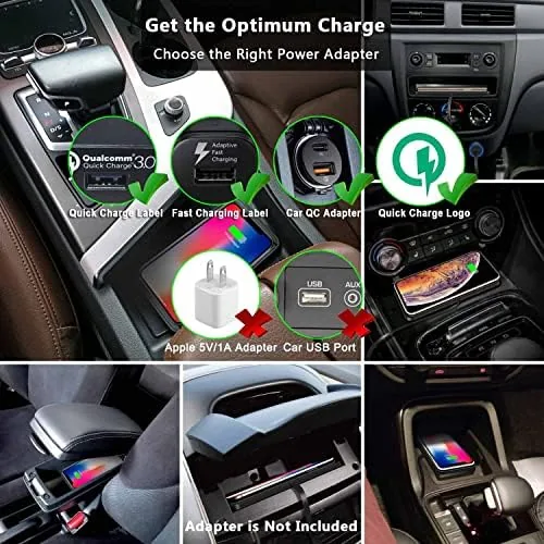 Another view of the Wireless Car Charger Qi Charging Pad Fast 15W 10W 7.5W