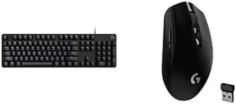 The Logitech G413 SE keyboard and G305 mouse set up on a desk