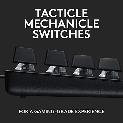 Close up of the mechanical switch and keycap on the G413 SE