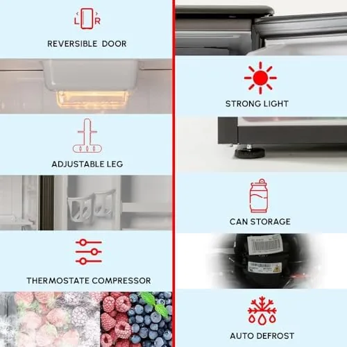 The interior of the E-Star fridge showing frost free walls and the crisper drawer
