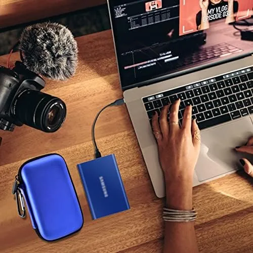 The PAIYULE Hard Case for Samsung T7/T7 Touch SSD 500GB-2TB Blue compared in context