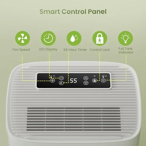 The Waykar 130 Pints 6,500 Sq. Ft Dehumidifier with Drain Hose in real use